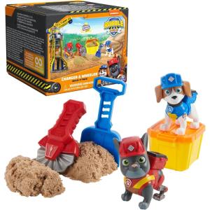 imageRubble ampamp Crew Charger ampamp Wheeler Action Figures with Kinetic BuildIt Sand ampamp 2 Building Tools PAW Patrol Kids Toys for Boys ampamp Girls Ages 3 and UpCharger  Wheeler With Kinetic Sands