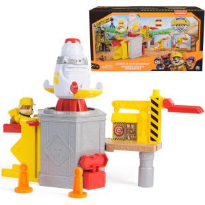 imageRubble ampamp Crew Launch ampamp Spin Spaceship Playset with Rubble Toy Figure in Construction Uniform Kids Toys for Boys ampamp Girls Ages 3 and up