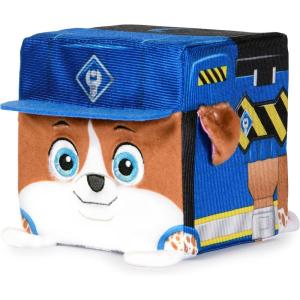 imageRubble ampamp Crew Stuffed Animals Charger 4Inch CubeShaped Plush Toy for Kids Ages 3 and UpWheeler